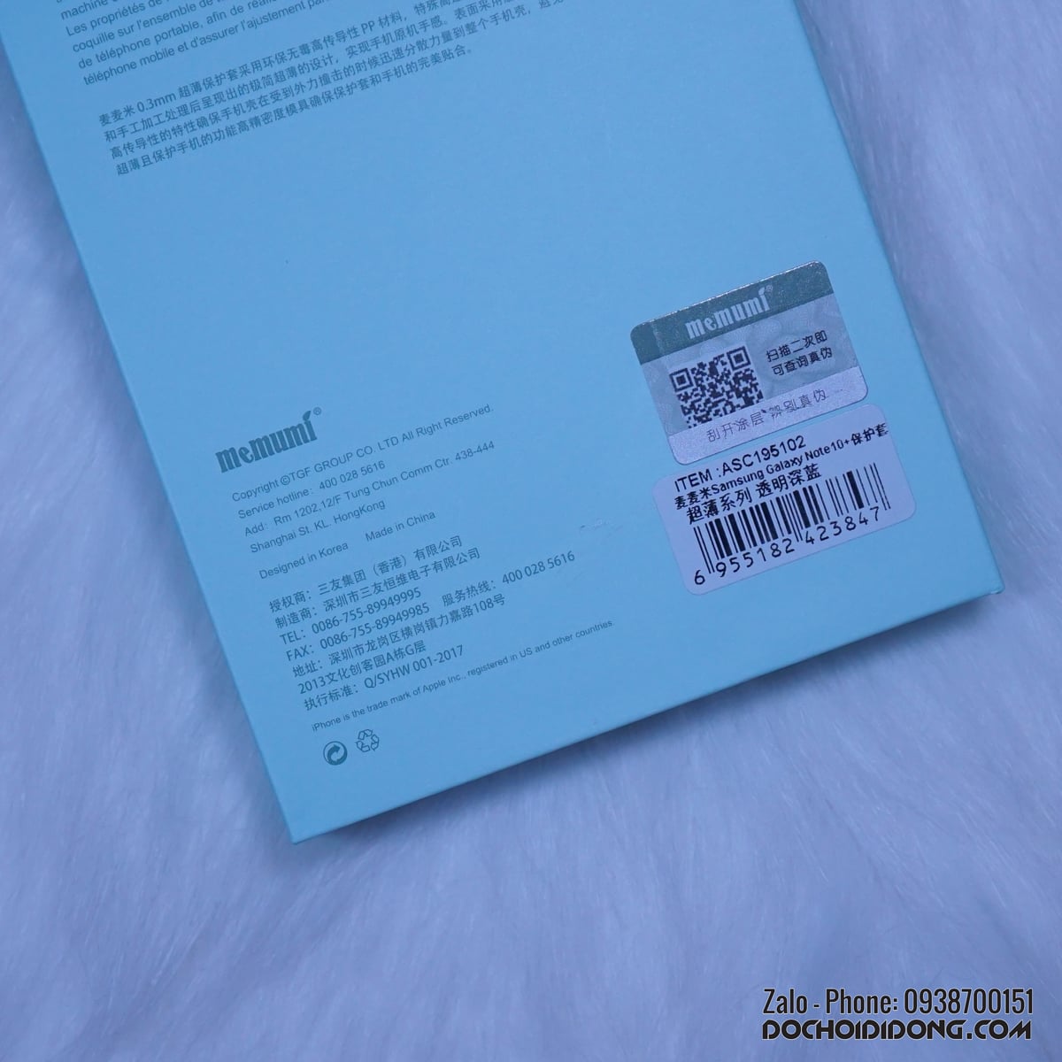 Ốp lưng Samsung Note 10 - Note 10 Plus Memumi siêu mỏng 0.3mm