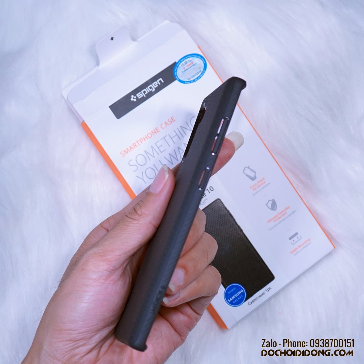 Ốp lưng Samsung Note 10 Spigen Liquid Air chống sốc