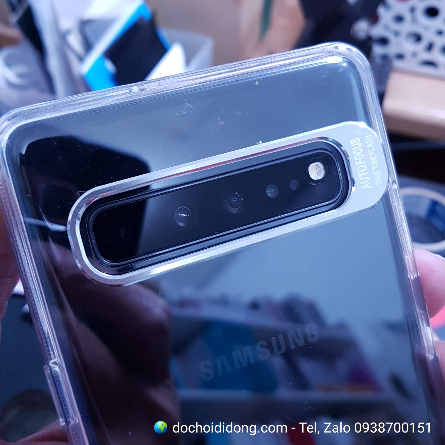 Ốp lưng Samsung S10 5G trong suốt bảo vệ camera siêu cấp