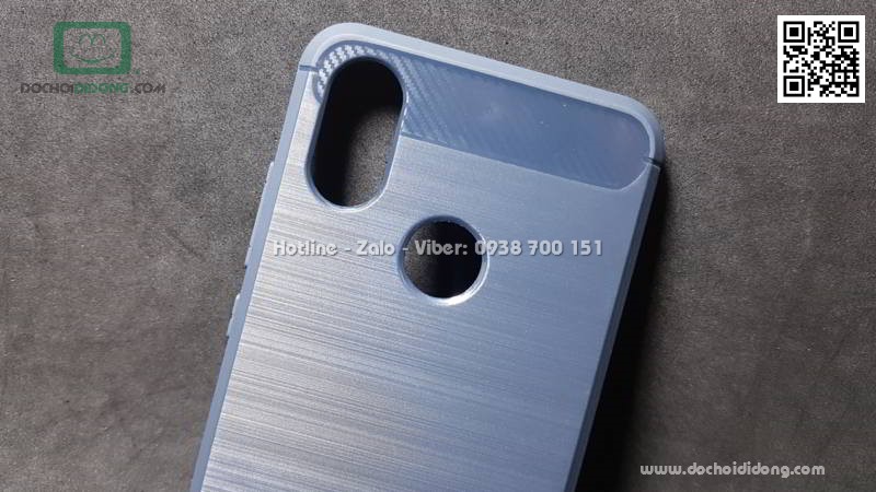 Ốp lưng Xiaomi Mi 6X (Mi A2) chống sốc vân kim loại