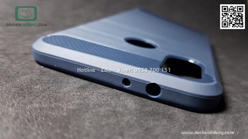 Ốp lưng Xiaomi Mi 6X (Mi A2) chống sốc vân kim loại