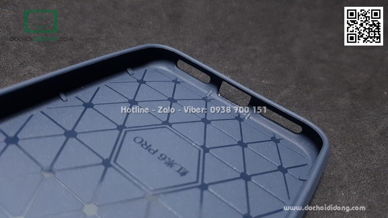 Ốp lưng Xiaomi Redmi 6 Pro (Mi A2 Lite) chống sốc vân kim loại