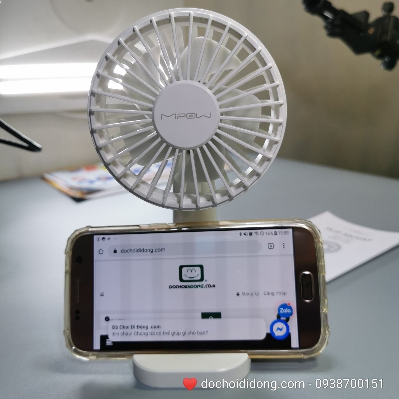 Quạt Cầm Tay Mini Mipow Flip Adjust