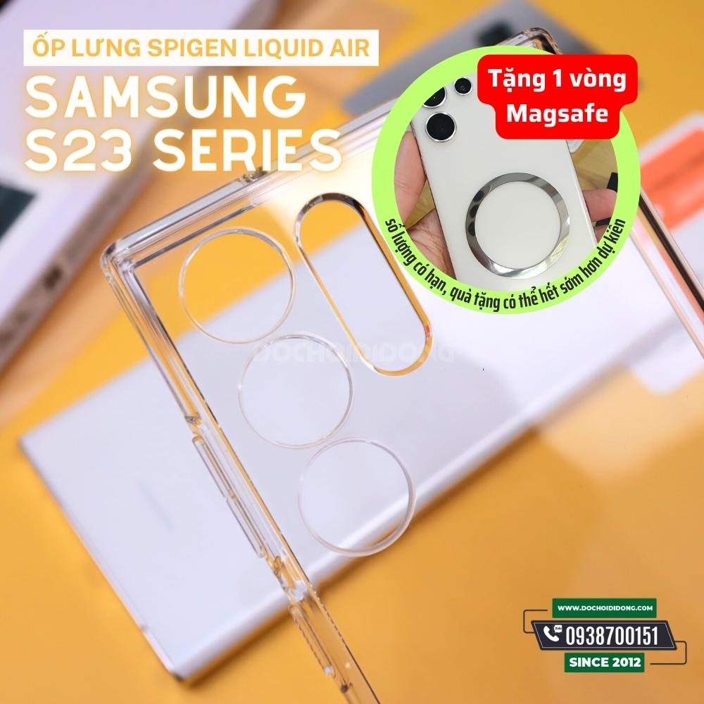 Ốp lưng Spigen Liquid Crystal Trong Suốt Samsung Galaxy S23/S23+/