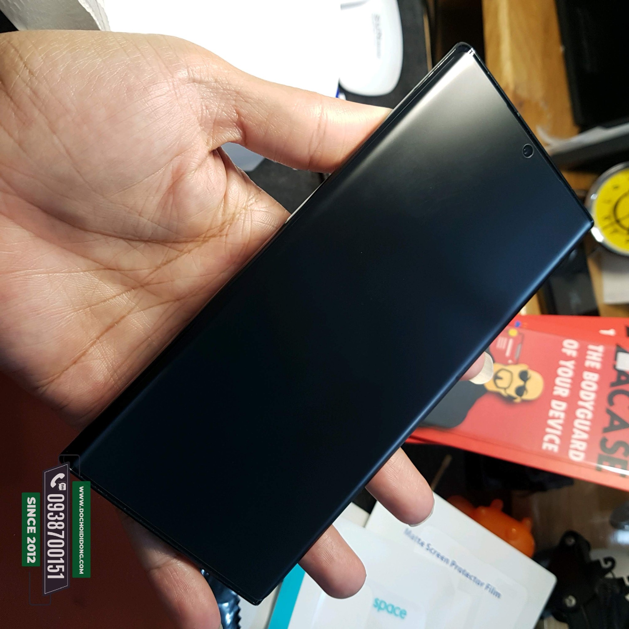 Miếng dán cường lực nhám Samsung Note 20- Note 20 Ultra Zacase Keo UV chống vân tay