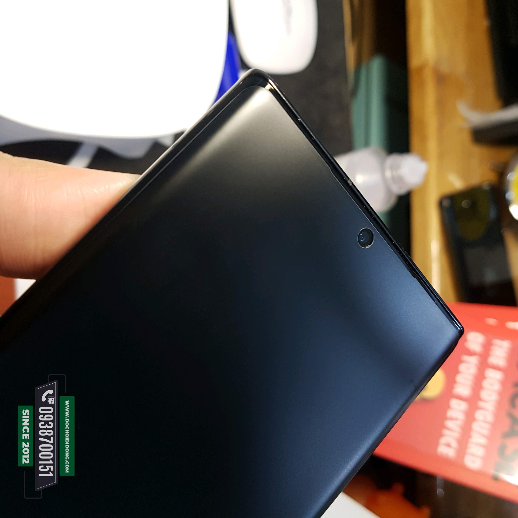 Miếng dán cường lực nhám Samsung Note 20- Note 20 Ultra Zacase Keo UV chống vân tay