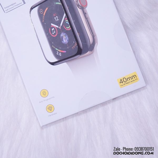 Miếng dán cường lực dẻo Polyme dành cho đồng hồ Apple Watch 38 40 42 44mm hiệu Baseus