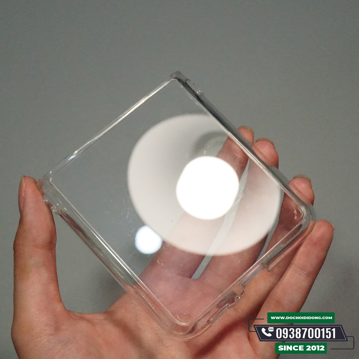 Ốp Lưng Samsung Galaxy Z-Flip Lưng Cứng Trong Viền Dẻo Trong Chống Sốc