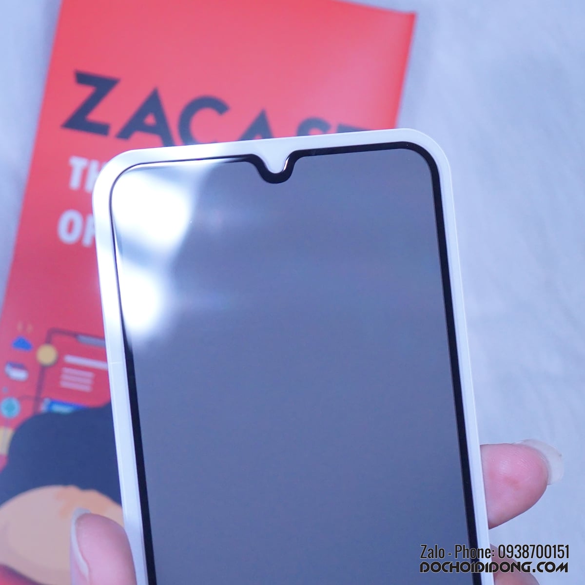 Dán cường lực chống nhìn trộm Xiaomi Mi 9 Zacase Anti Spy full màn hình