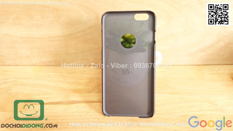 Ốp lưng iPhone 6 6s Plus Loopee lưng lưới chống nóng