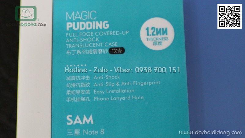 Ốp lưng Samsung Note 8 Benks Magic Pudding dẻo nhám
