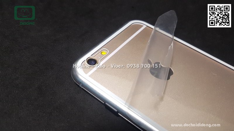 Ốp lưng nam châm iPhone 6 6S Plus Likgus lưng kính trong