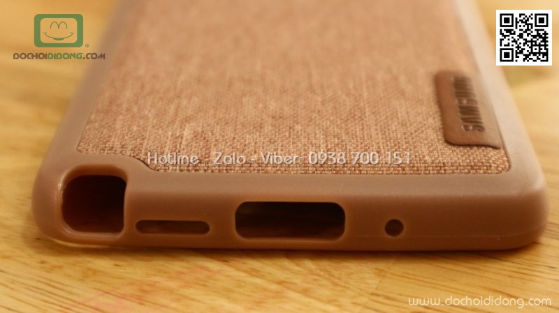 Ốp lưng Samsung Note 3 dẻo vân vải bố