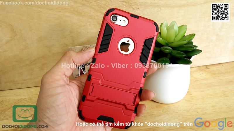 Ốp lưng iPhone 7 Iron Man chống sốc có chống lưng