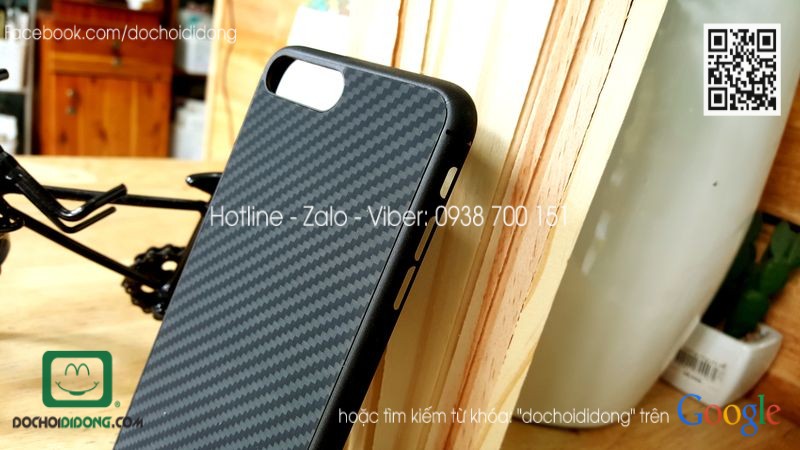 Ốp lưng iPhone 8 Plus Nillkin Carbon