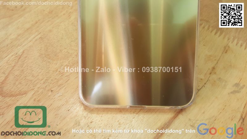 Ốp lưng iPhone 6 6s loại dẻo lưng vàng óng ánh