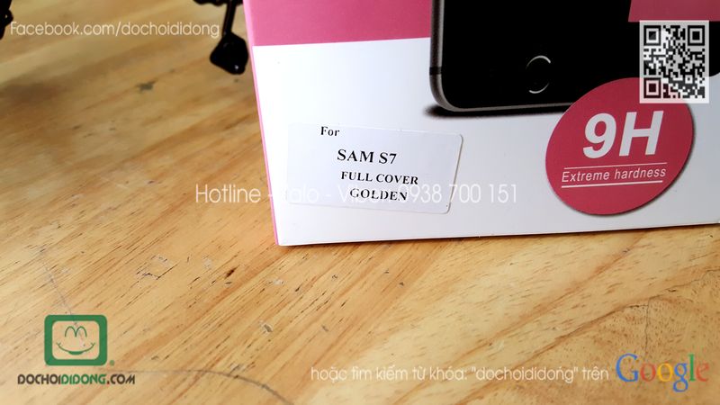 Miếng dán cường lực Samsung Galaxy S7 full màn hình 9H