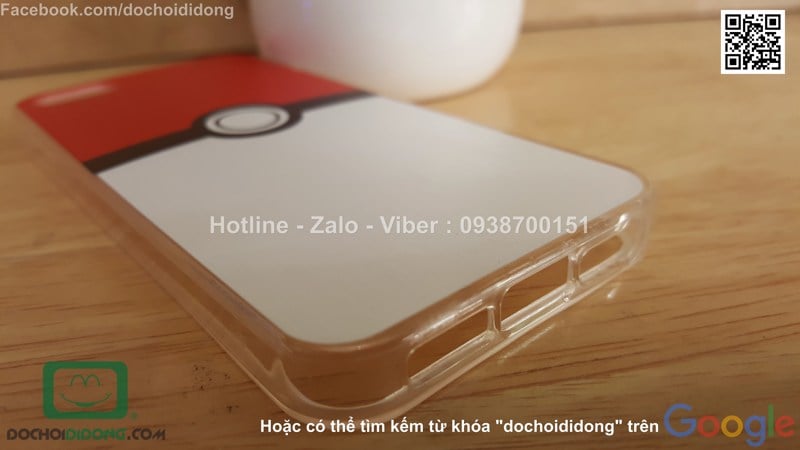 Ốp lưng iPhone 5 5s SE Pokemon Go dẻo viền trong