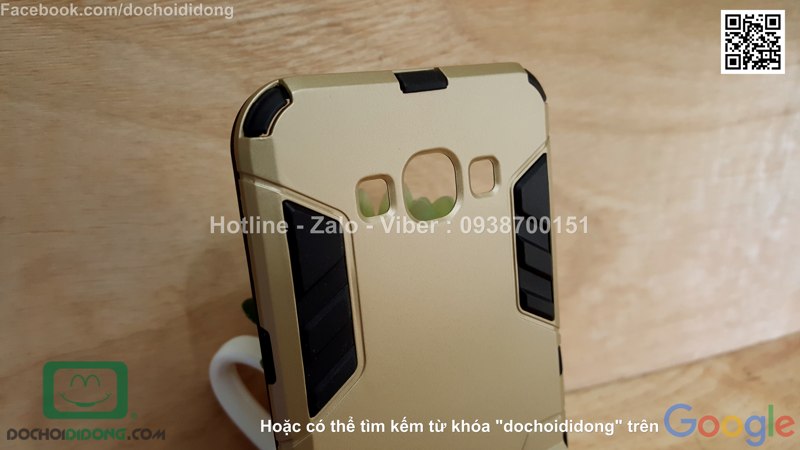 Ốp lưng Samsung Galaxy A8 Iron Man chống sốc có chống lưng