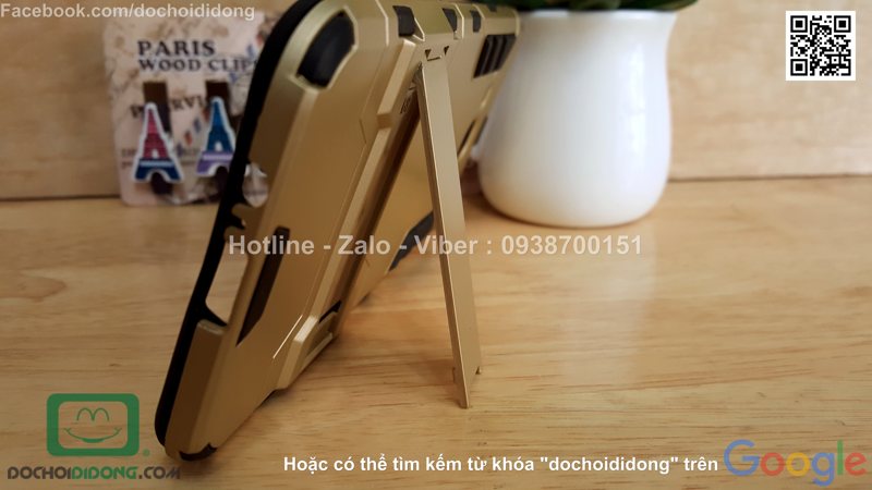 Ốp lưng Samsung Galaxy A8 Iron Man chống sốc có chống lưng