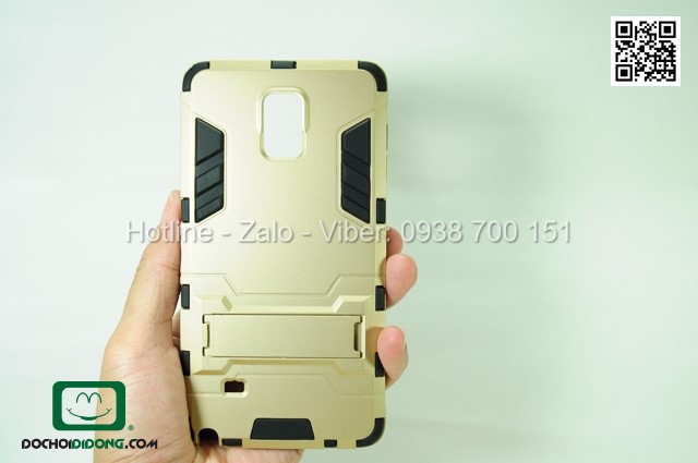 Ốp lưng Samsung Galaxy Note 4 Iron Man chống sốc có chống lưng