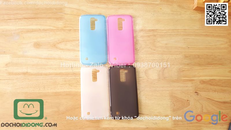 Ốp lưng LG K10 dẻo viền trong