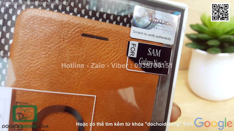 Bao da Samsung Galaxy Note 7 Nillkin Qin