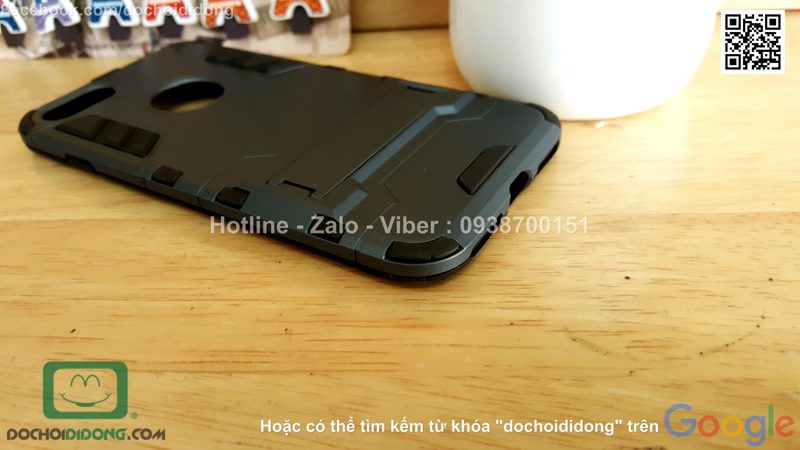 Ốp lưng iPhone 8 Iron Man chống sốc có chống lưng