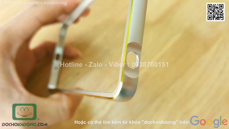 Ốp viền OPPO F1 nhôm phay chốt gài