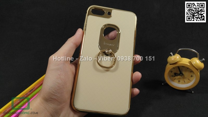 Ốp lưng iPhone 8 Plus iPaky chống sốc có nhẫn đeo