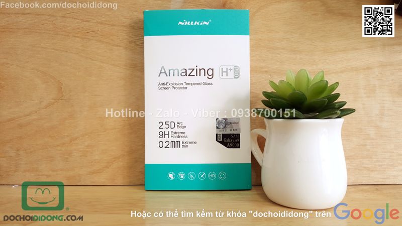 Miếng dán cường lực Samsung Galaxy A9 Nillkin Amazing H+ Pro