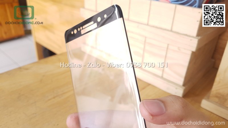 Miếng dán cường lực Samsung Note 7 full màn hình keo viền