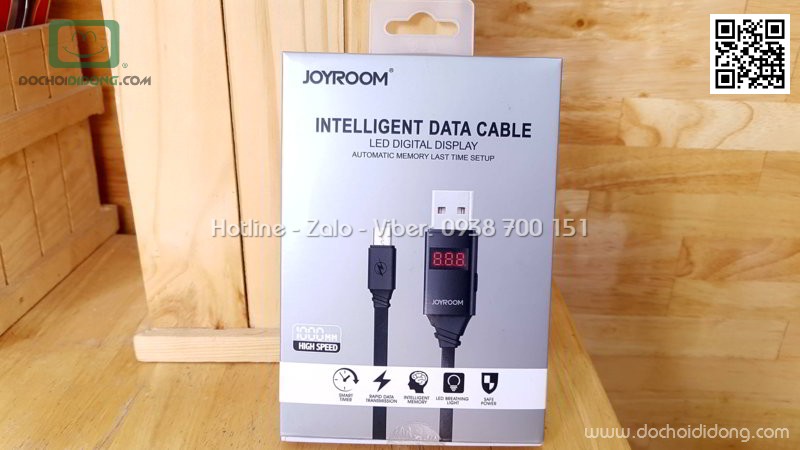 Cáp sạc MicroUSB Joyroom JR-ZS200 thông minh hiển thị LED kỹ thuật số