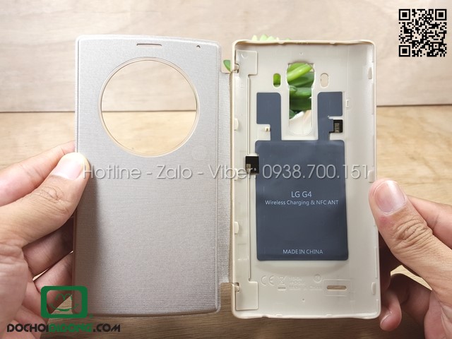 Flip cover LG G4 tích hợp chip sạc không dây