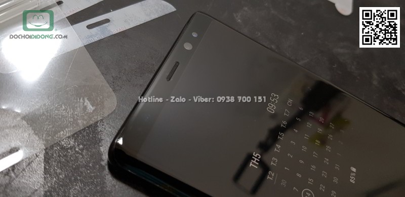 Miếng dán màn hình Samsung Note 8 Zacase Invisible dẻo full trong suốt