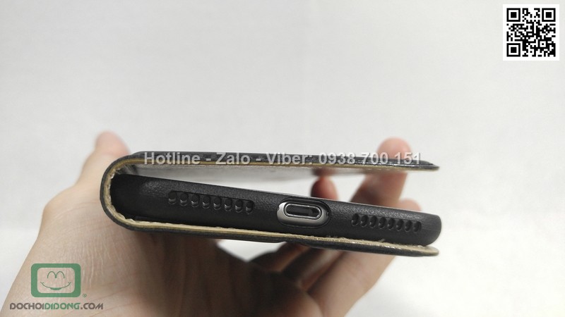 Bao da iPhone 8 Plus Zacase da thật cao cấp