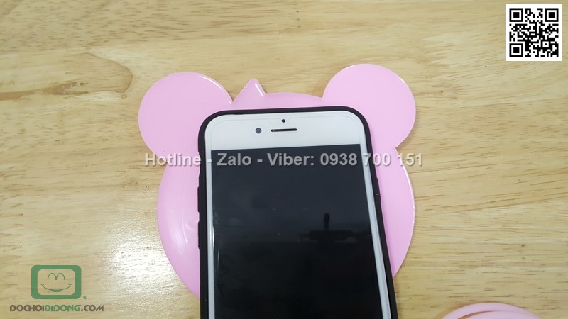 Ốp lưng iPhone 7 dẻo hình thú có dây đeo