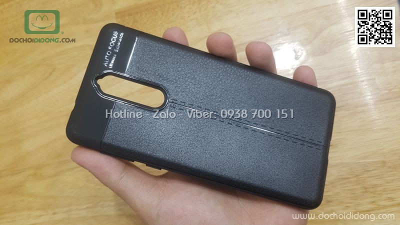 Ốp lưng Nokia 8 Auto Focus dẻo lưng Da