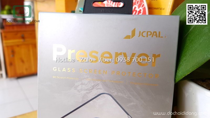Miếng dán cường lực iPhone X XS Jcpal full màn hình 2.5D chính hãng