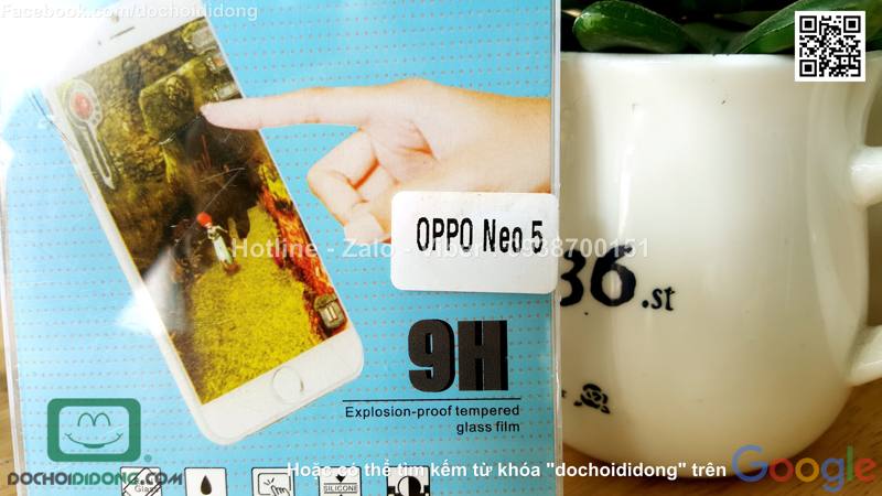 Miếng dán cường lực Oppo Neo 5 Onjess 9H