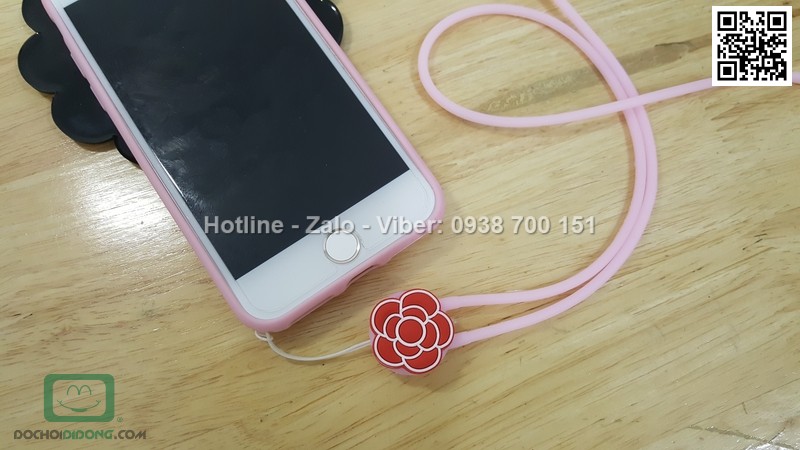 Ốp lưng iPhone 7 dẻo hình thú có dây đeo