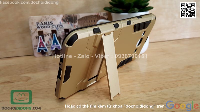 Ốp lưng Samsung Galaxy A8 Iron Man chống sốc có chống lưng