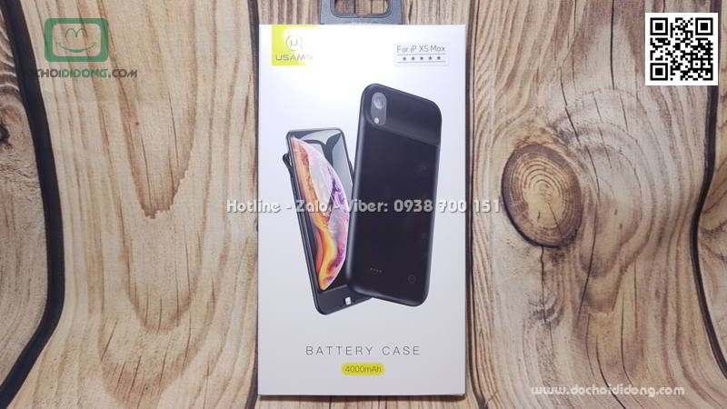 Ốp lưng pin dự phòng iPhone XS Max Usams 4000mah