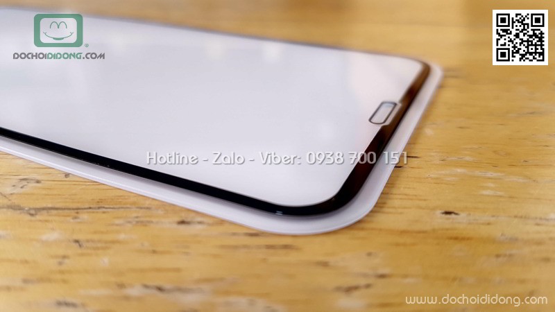 Miếng dán cường lực iPhone X XS Jcpal full màn hình 2.5D chính hãng