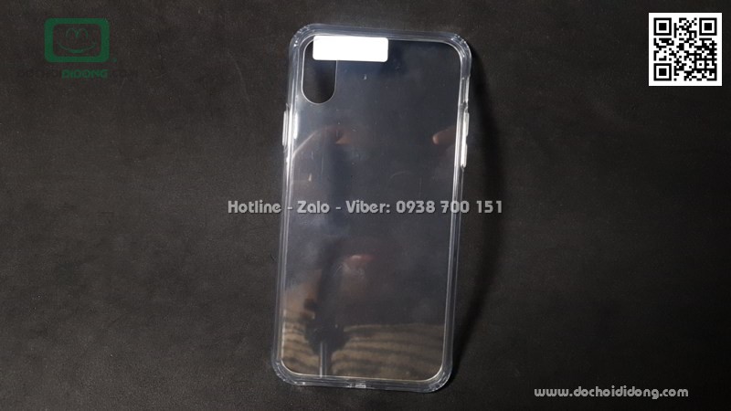 Ốp lưng iPhone X Likgus lưng kính viền trong chống sốc