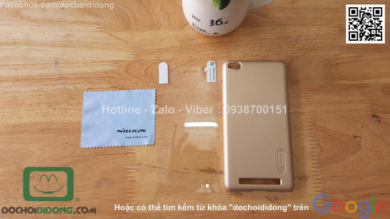 ốp lung Xiaomi Redmi 3 Nillkin vân sần