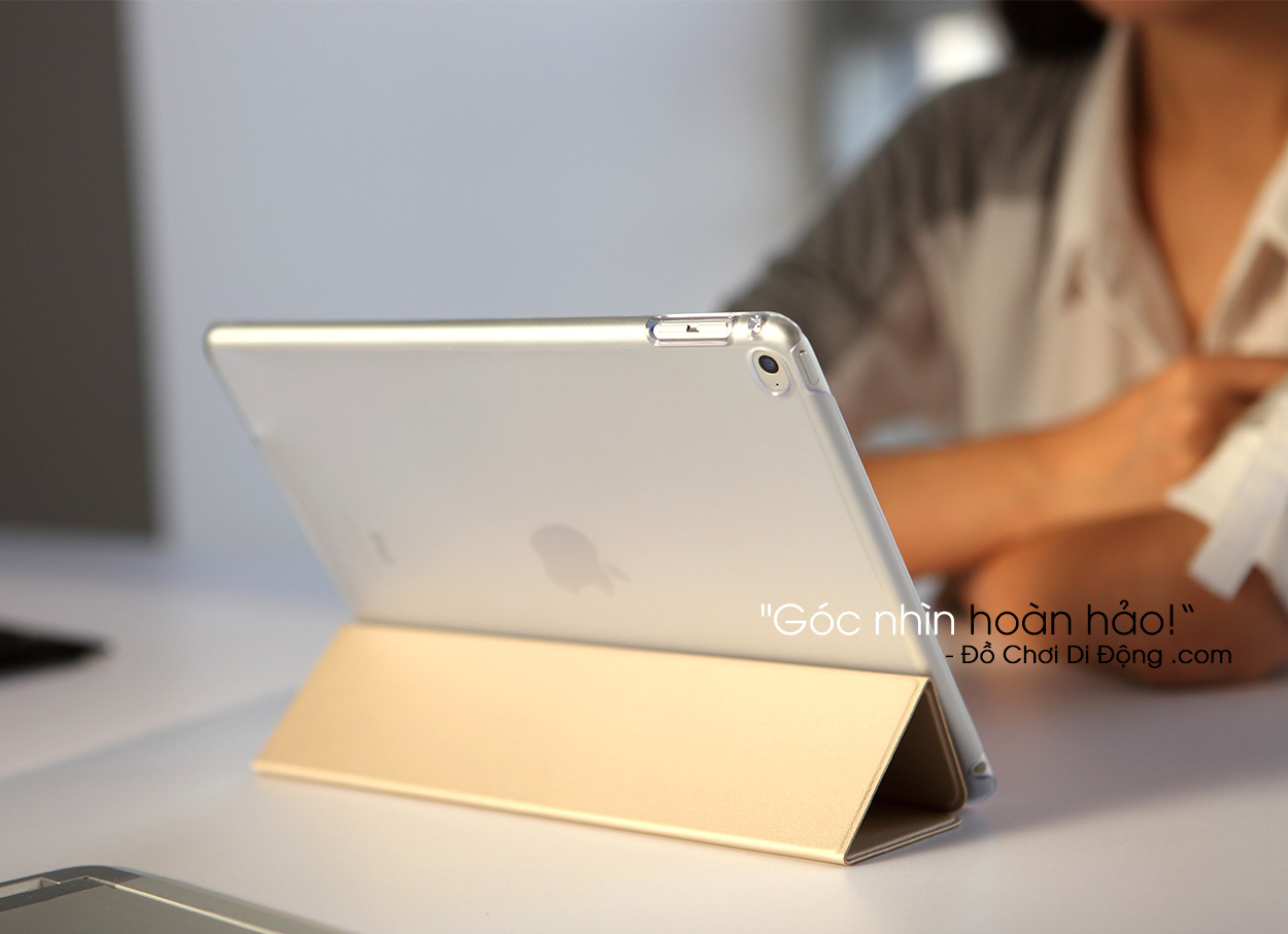 Góc nhìn hoàn hảo trên bao da iPad Air 2 hiệu Rock