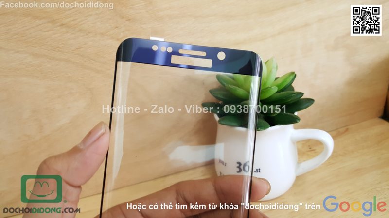 Miếng dán cường lực Samsung Galaxy S6 Edge Plus KYK 9H full màn hình