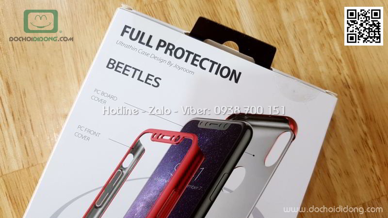 Ốp lưng iPhone X XS JOYROOM Beetles bảo vệ 360 độ