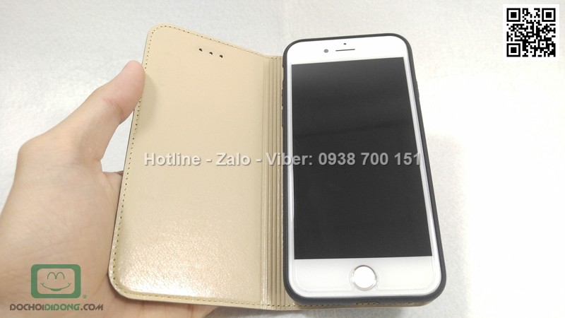 Bao da iPhone 7 Zacase da thật cao cấp